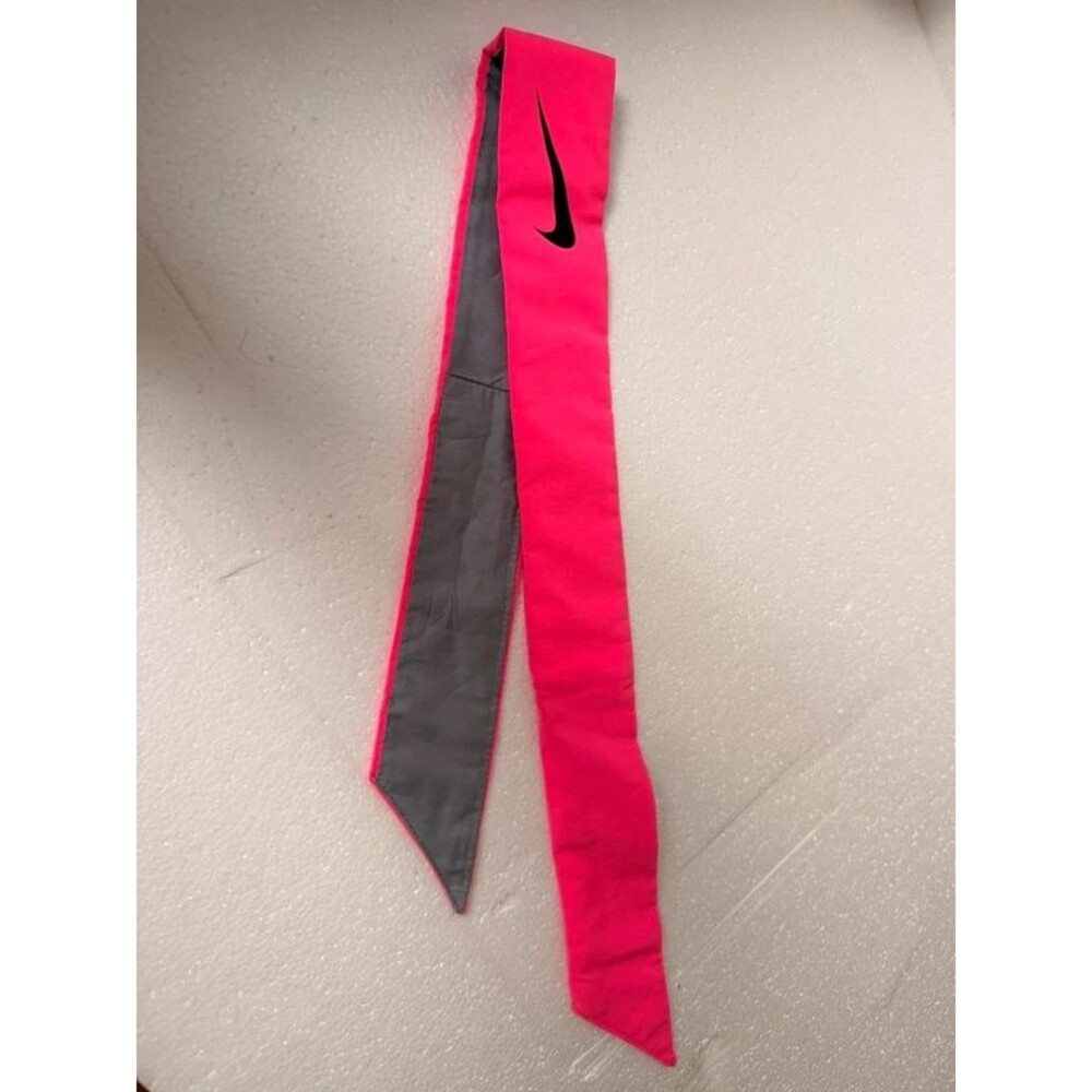 Nike Dri-FIT Reversible Head Tie 2.0 / 3.0 Pink Gray Athletic Headband